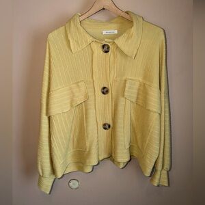 NWOT Women's Bucketlist Ribbed Shacket